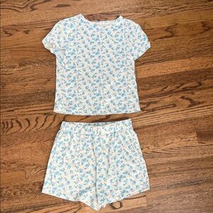 Blue Floral Pajamas